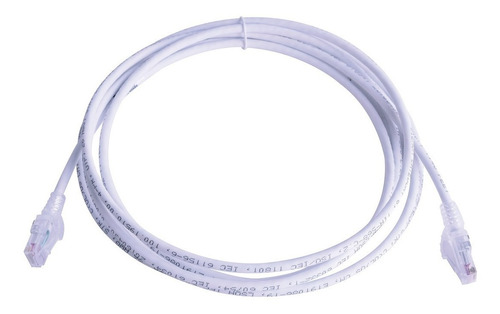 Patch Cord Cable Parcheo Red Utp Categoria 6 4.57 M Blanco