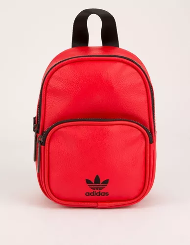 Mochila adidas Originals Mini Leather Backpack Mujer Roja
