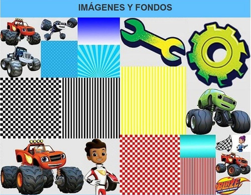 Kit Imprimible Blaze And The Monster Machines Fiesta 3x1