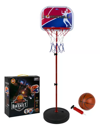 KIT JOGO DE BASQUETE MINI BASKET COM TABELA CESTA E BOLA