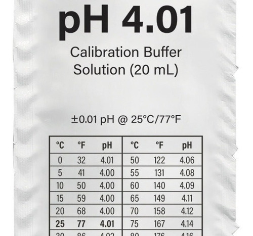 Solución Buffer Calibración, 4.01 Caja Milwaukee