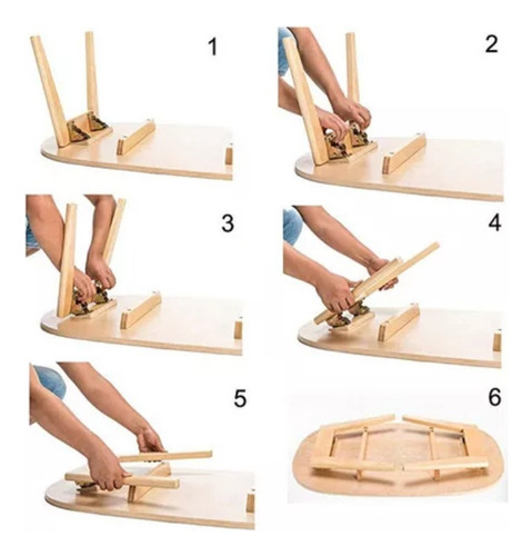 4 Soportes For Patas De Mesa, Bisagra Plegable En 90 Grados