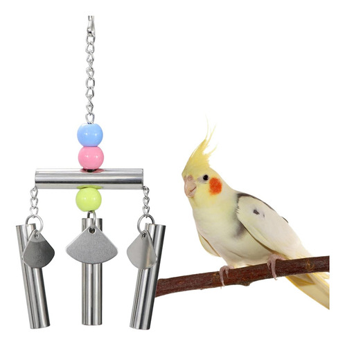 Campanas De Acero Inoxidable Para Pájaros Cuerda Loro Para