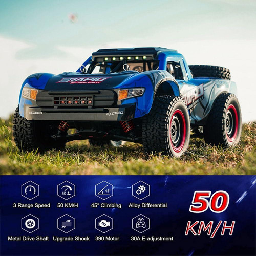 Camión Rc 1/14 Buggy Off-road 4x4 30 Mph Chasis Metal Color Personaje
