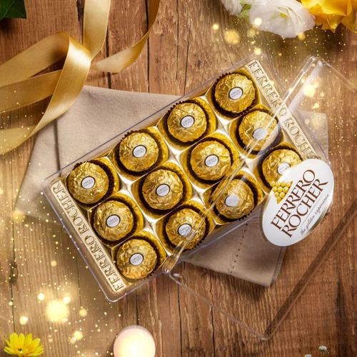 kit 2 caixas chocolate bombom Ferrero Rocher com 12 unidades cada