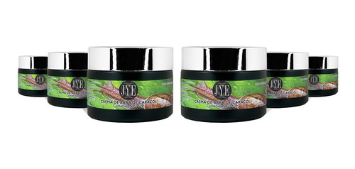 6 Frascos De Crema De Baba De Caracol Natural Jye 360 Gramos