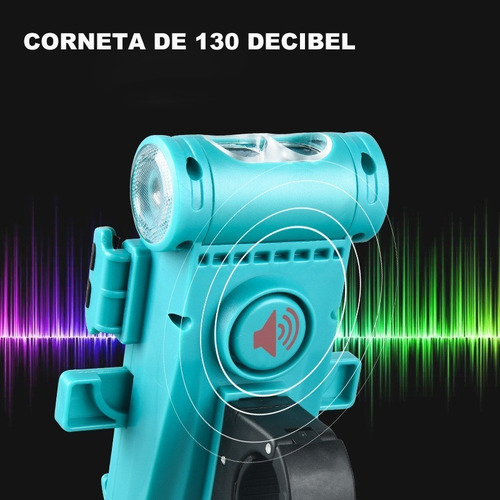 Imagen 3 de 4 de Luz Delantera Para Bicicleta Multifuncional Powerbank Cornet