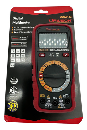 Multimetro Digital Ddm423 C/medidor De Temperatura Dawso