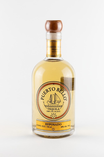 Puerto Bello tequila reposado 100% agave 750 ml