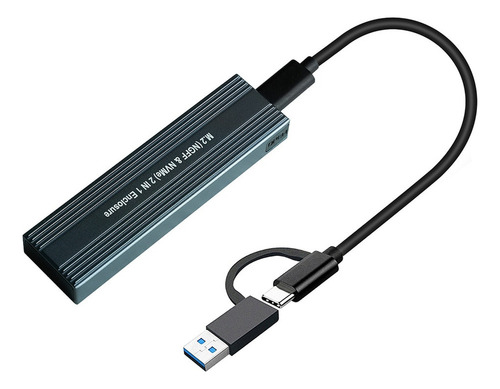 Carcasa De Disco Duro Ssd M.2 Nvme A Usb 3.1 Adaptador Pc