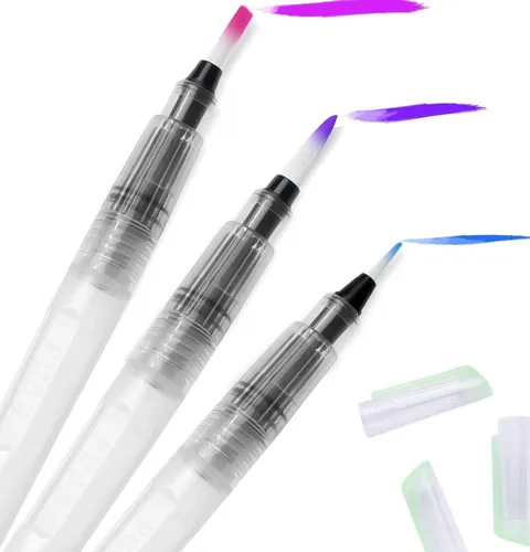 Pinceles Recargables Para Acuarelas Set X6 Unidaes