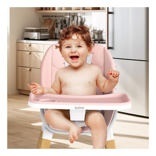 Gaive 8 En 1 Silla Alta De Bebé De Madera Convertible Con Y