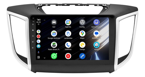 Multimidia Creta 15/22 Android 14 Carplay Gps Wifi Qled 9p