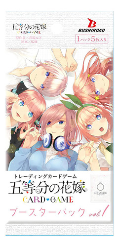Quintessential Quintuplets Card Game Vol.1 Sobre 5 Cartas Jp
