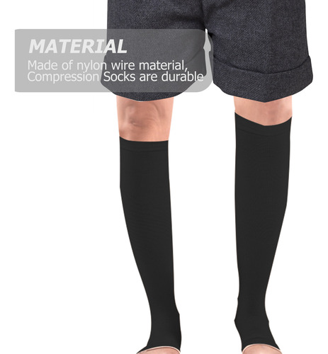 2 Pares De Medias Elásticas Para Pantorrillas, Calcetines De