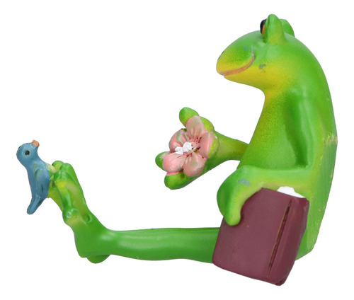 Imagen 1 de 10 de Estatuas Lindas Estatuas Estatua De Ranas Teñido A Mano Puro