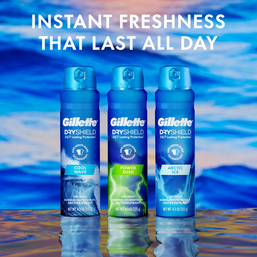 Desodorante Antitranspirante Gillette Dry Spray Cool Wave 12