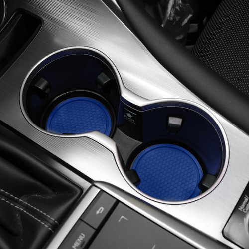 4 Posavasos De Coche Antideslizantes Universales Color Azul Posa Vasos Azul