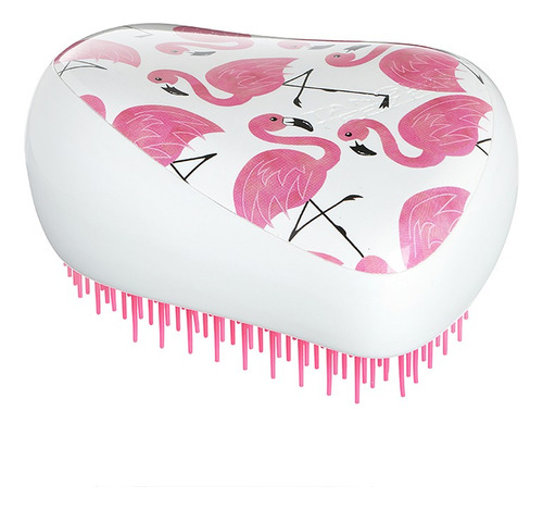 Tangle Teezer Skinny Dip Flamingo Print Cepillo Desenredante Blanco/rosa