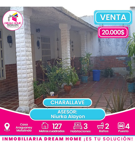 Casa En Venta Urb Matalinda Sector Araguaney Charallave Edo Miranda.