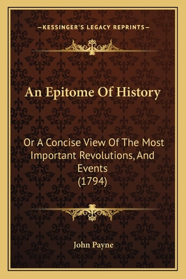 Libro An Epitome Of History: Or A Concise View Of The Mos...