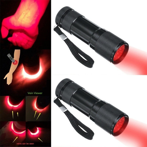 Linterna De Luz Led Roja Con Imagen De Venas Infrarrojas .