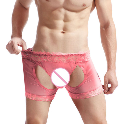 Calzoncillos F Para Hombre, Pantalones Cortos Transparentes,