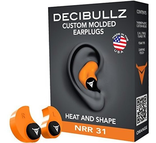 Decibullz Tapones Para Los Oidos Moldeados A Medida 31db Mas