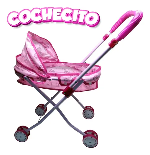 Cochecito Bebe Para Bebote Carrito Plegable Juguete De Nena