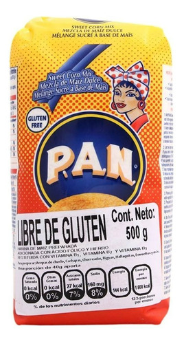 Harina De Maíz Preparada Pan Libre De Gluten 500 G