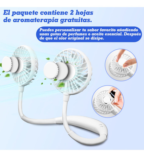 Ventilador De Cuello Colgante - Recargable Ventilador Usb