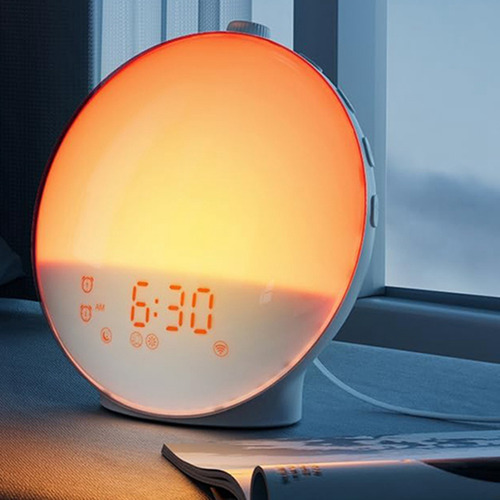 Hx Hxdespertador Sunrise Con Luz De Despertador Dual, Radio