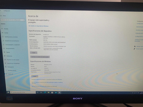 Computadora Sony Vaio I3