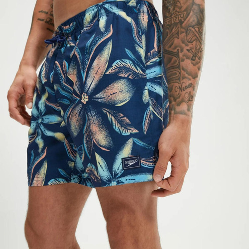 Traje De Baño Natación Hombre Speedo Digital Printed Azul