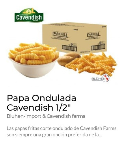 Imagen 10 de 11 de Papas A La Francesa Congeladas Caja Con 13.64 Kg