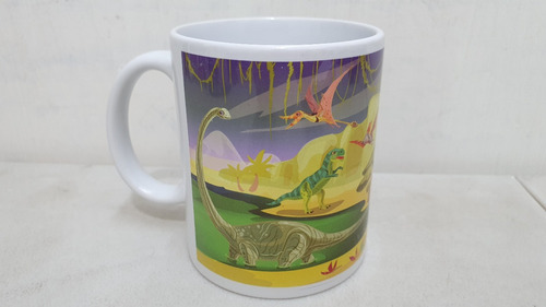 Imagen 2 de 2 de Taza De Ceramica, Dinosaurio , 11oz