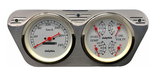 Ford Camion Quad Style Metric Gauge Panel Cluster Blanco