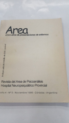 Revista Area De Psicoanalisis Año4 Nov96 Eric Laurent