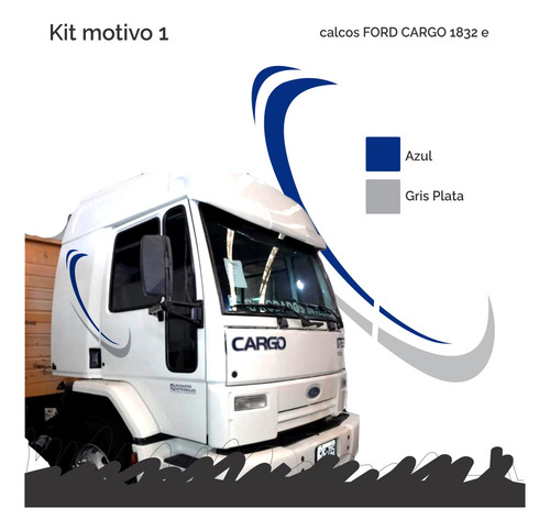 Calcos Símil Original Ford Cargo 1832 E