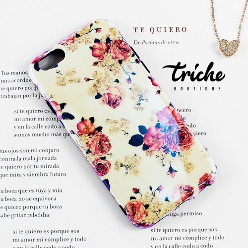 Funda Rosas Vintage Flores Tornasol Dama Para iPhone 6 / 6s