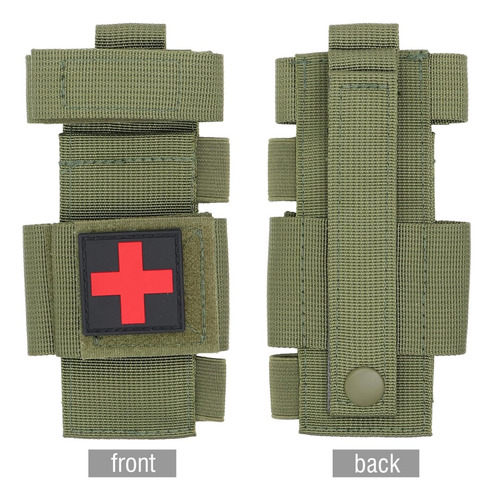 Pouch Porta Torniquete Tactico Profesional Primeros Auxilios Verde Militar
