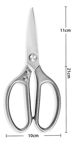 Tesoura Cozinha De Aço Inox Industrial 20cm Profissional