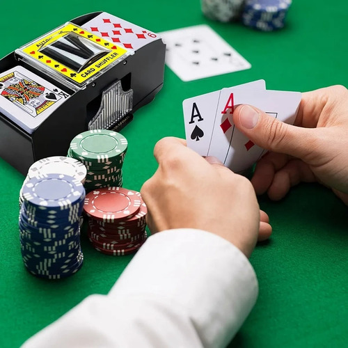 A Automático De Cartas De Póquer Barajador De Cartas