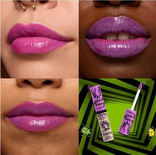 4 Lip Gloss Beetlejuice X Nyx, Original Nuevos