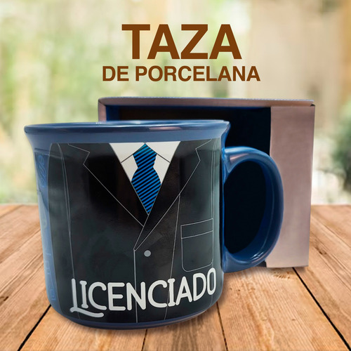 Taza Para Cafe Diseño Profesiones Porcelana 473 Ml O 16oz Azul Marino Licenciado