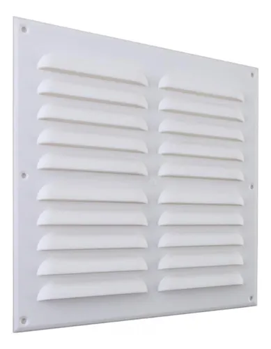 Celosía Ventilación Pvc Plana 23x23 Cm Blanco 1un Dvp