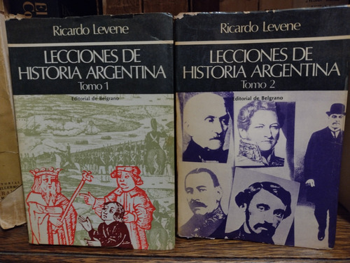 Lecciones De Historia Argentina. Levene. 2 Tomos. Buen Estad