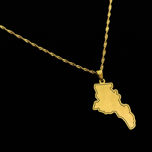 Cadena Y Dije Provincia Argentina Oro 18k Catamarca 55 Cm