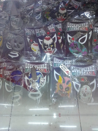 Llavero Y Destapador De Mascara Lucha Libre Varios Modelos