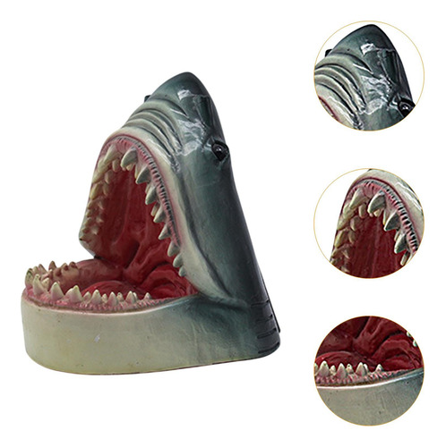 Estatuillo De Tiburón Flotante De 22.5cmx20cmx22.5cm